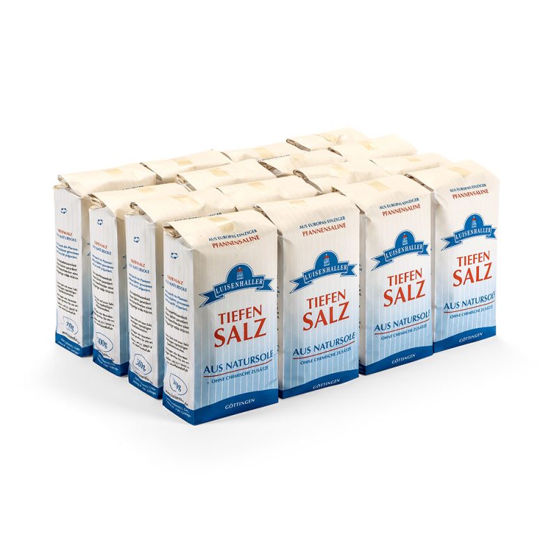 Tiefensalz aus Natursole 500 g x 16 Tüten (Colli)