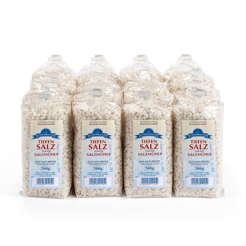 tiefensalz_500gr_salzmuehle_palette_41826 Salzmühlensalz 16 Beutel x 500 g (Colli)